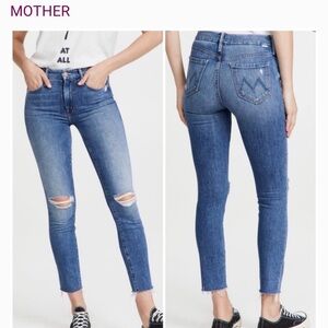 Mother The Looker Ankle Fray Jeans